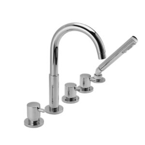 KIRUNA ROMAN TUB WITH HANDSHOWER CHROME