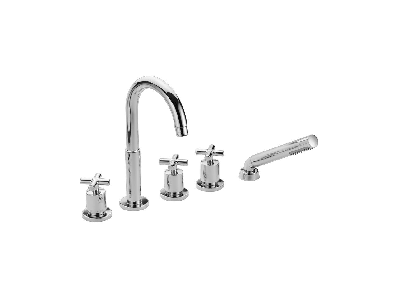 Cilindra Roman Tub with Handshower